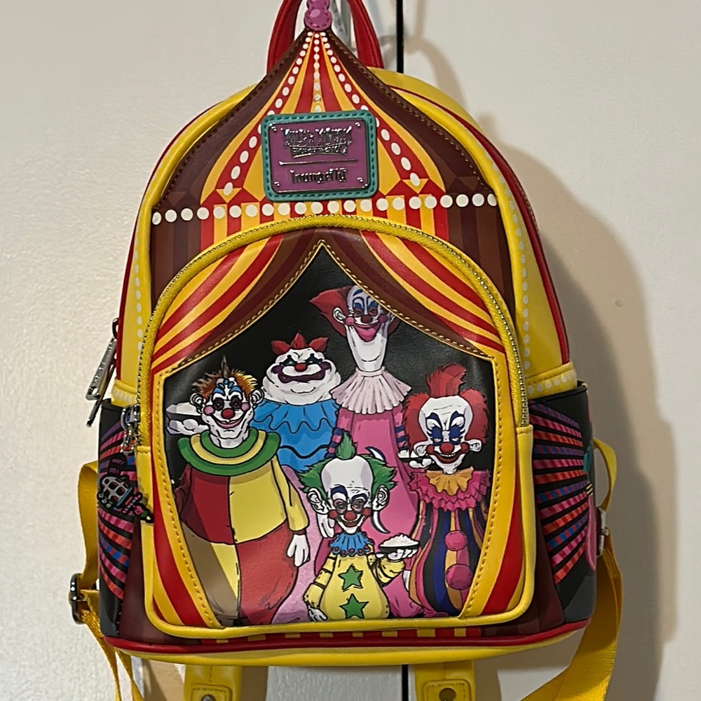 Loungefly Killer Klowns from Outer Space circus tent Backpack